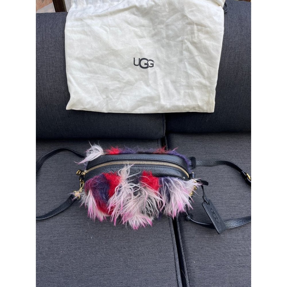 Ugg Janey Patchwork Leather Crossbody With Colorful F… Gem